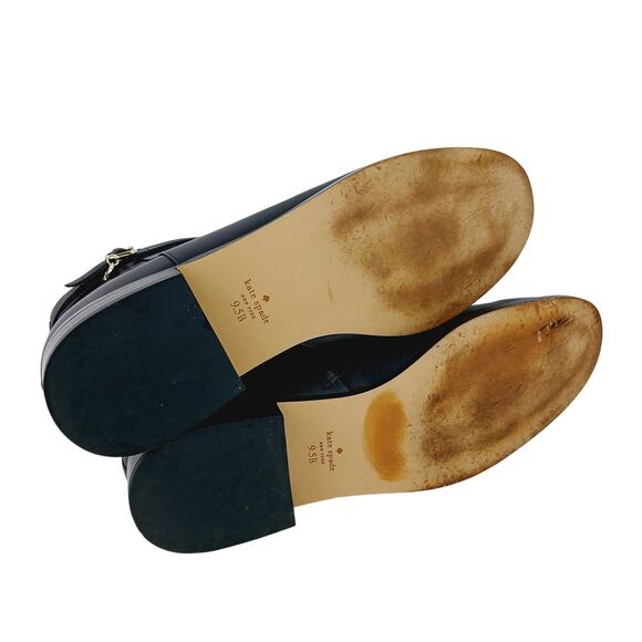 Kate Spade SZ 9.5 Women's Stable Black Leather Bootie - Picture 8 of 9